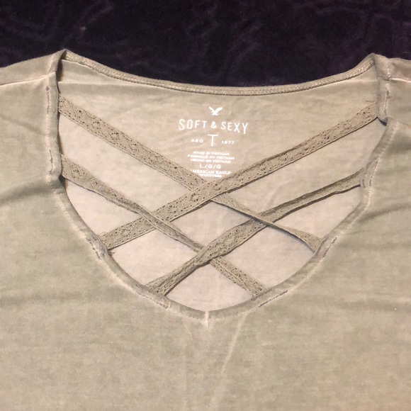 American Eagle Outfitters Tops - 3/$18 PROMO - Super Soft Slouchy American Eagle Tee Sz L